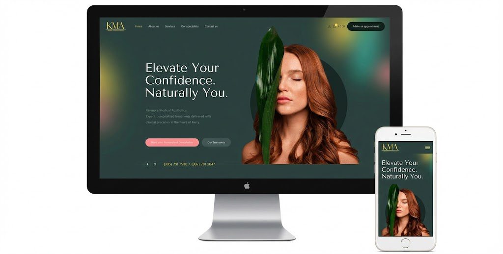 medical aesthetics website design Ireland - Kenmare Medical Aesthetics