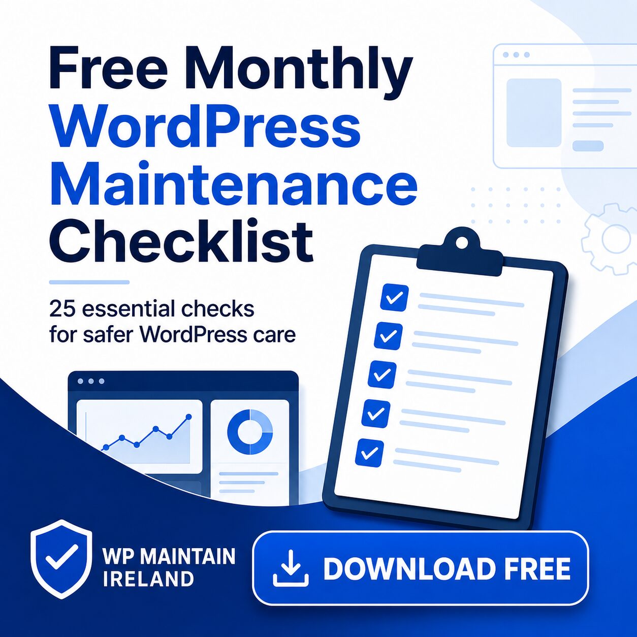 How to maintain a WordPress website monthly checklist
