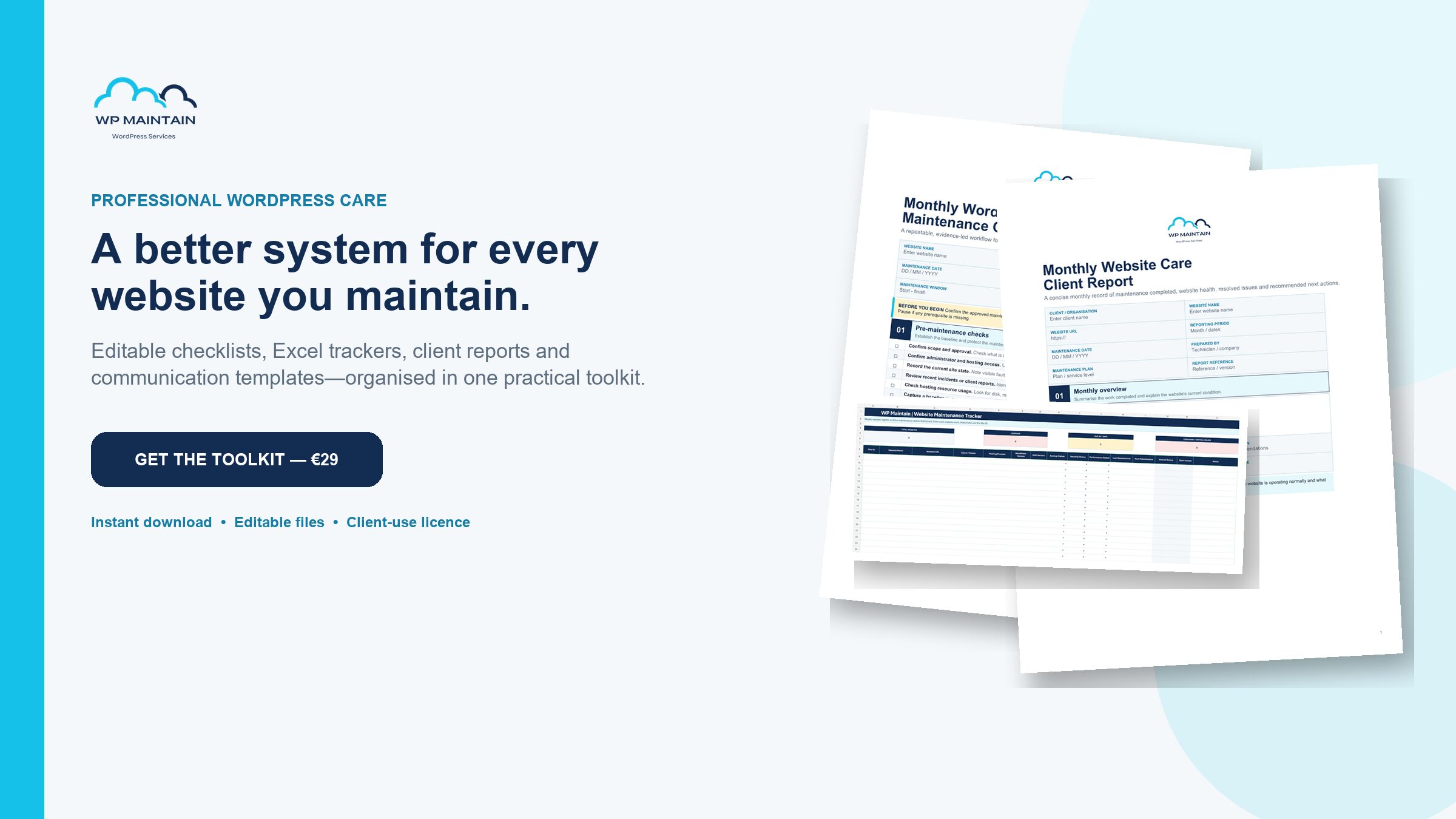 WordPress Maintenance Toolkit preview